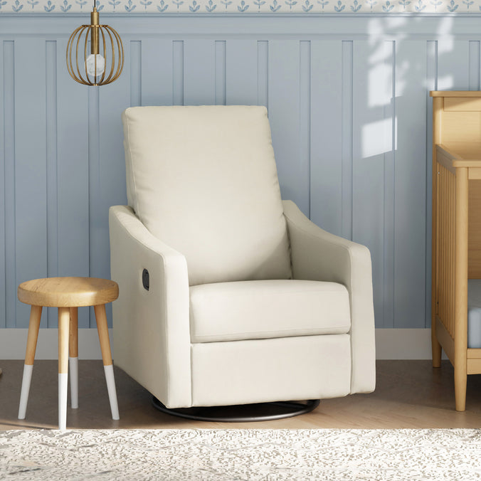 M33887VN,DaVinci,Jonah Swivel Recliner in Vanilla
