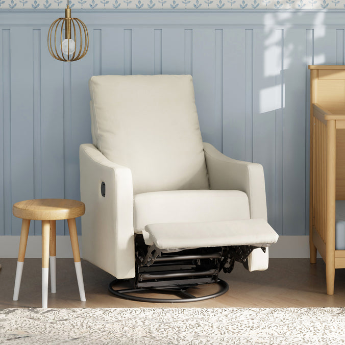 M33887VN,DaVinci,Jonah Swivel Recliner in Vanilla