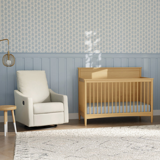 M33887VN,DaVinci,Jonah Swivel Recliner in Vanilla