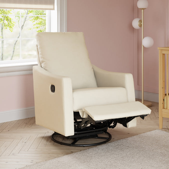M33887VN,DaVinci,Jonah Swivel Recliner in Vanilla