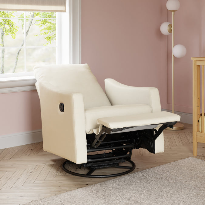M33887VN,DaVinci,Jonah Swivel Recliner in Vanilla