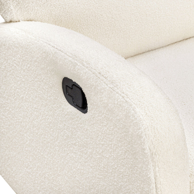 M34087CCB,DaVinci,Calder Swivel Recliner in Cozy Cream Boucle