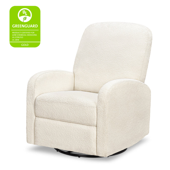 M34087CCB,DaVinci,Calder Swivel Recliner in Cozy Cream Boucle