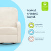 M34087CCB,DaVinci,Calder Swivel Recliner in Cozy Cream Boucle
