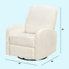 M34087CCB,DaVinci,Calder Swivel Recliner in Cozy Cream Boucle