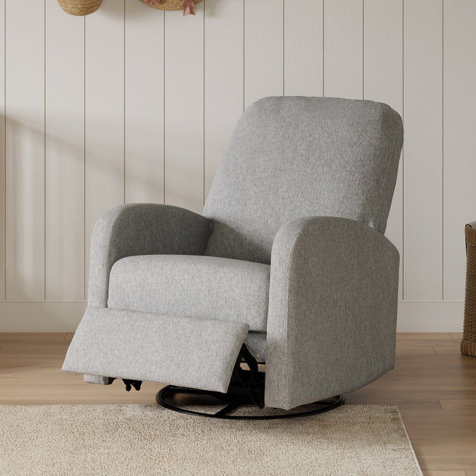 M34087FTG,DaVinci,Calder Swivel Recliner in Frost Grey