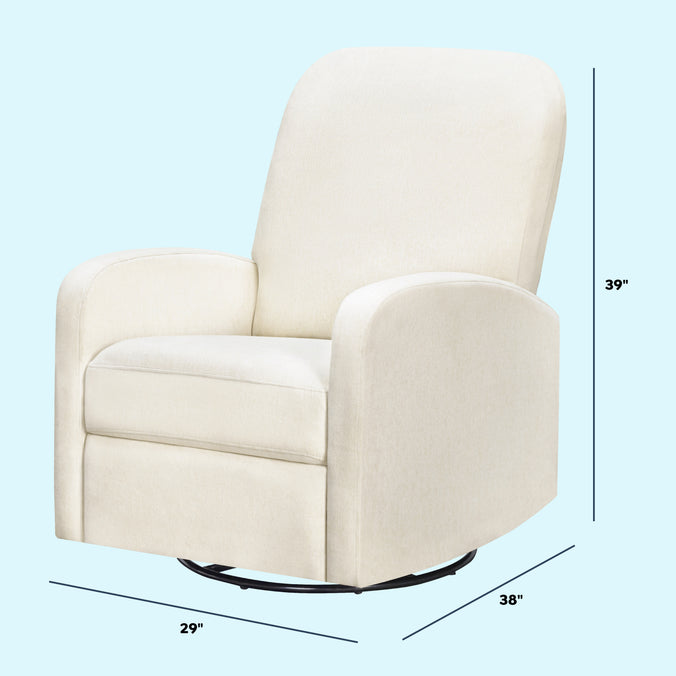 M34087VN,DaVinci,Calder Swivel Recliner in Vanilla