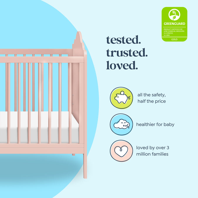 M34501BL,DaVinci,Sofia 3-in-1 Convertible Crib in Blush Pink