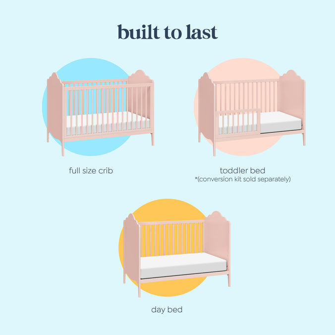 M34501BL,DaVinci,Sofia 3-in-1 Convertible Crib in Blush Pink
