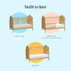 M34501HY,DaVinci,Sofia 3-in-1 Convertible Crib in Honey