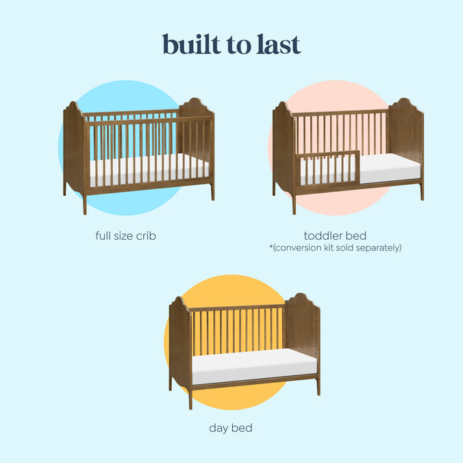 M34501L,DaVinci,Sofia 3-in-1 Convertible Crib in Walnut
