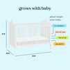 M34501W,DaVinci,Sofia 3-in-1 Convertible Crib in White