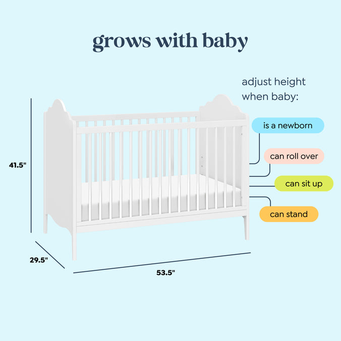 M34501W,DaVinci,Sofia 3-in-1 Convertible Crib in White
