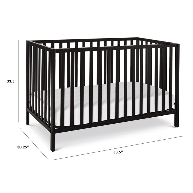 M3801E,DaVinci,Union 4-in-1 Convertible Crib in Ebony Black Finish