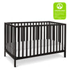 M3801E,DaVinci,Union 4-in-1 Convertible Crib in Ebony Black Finish