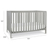 M3801G,DaVinci,Union 4-in-1 Convertible Crib in Grey Finish