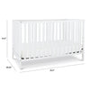 M3801W,DaVinci,Union 4-in-1 Convertible Crib in White Finish