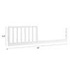 M3899W,The MDB Family,Toddler Bed Conversion Kit in White Finish