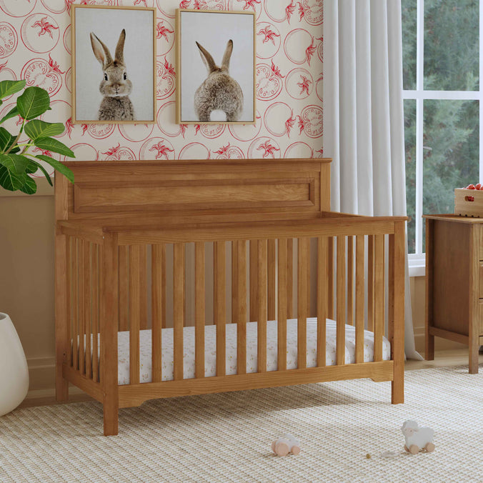 M4301CT,DaVinci,Autumn 4-in-1 Convertible Crib in Chestnut Finish