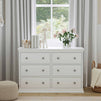 M4426W,DaVinci,DaVinci Signature 6-Drawer Double Dresser in White