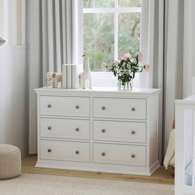 M4426W,DaVinci,DaVinci Signature 6-Drawer Double Dresser in White