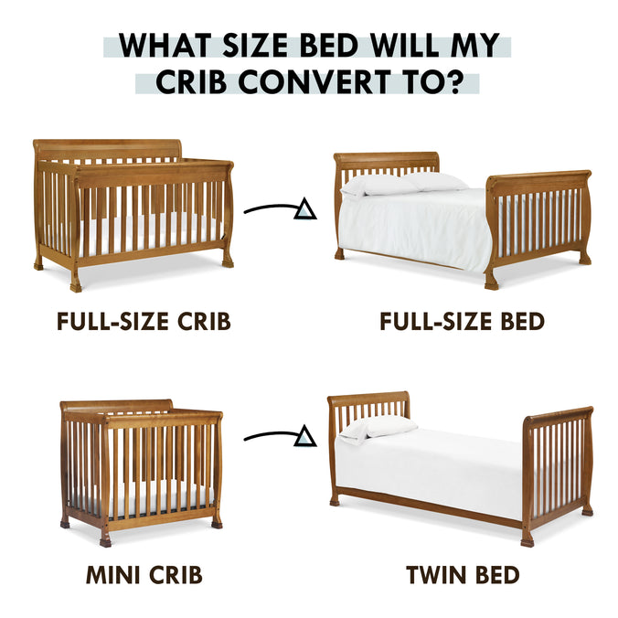 M4799CT,The MDB Family,Twin/Full Size Bed Conversion Kit in Chestnut Finish