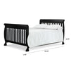 M4799E,The MDB Family,Twin/Full Size Bed Conversion Kit in Ebony