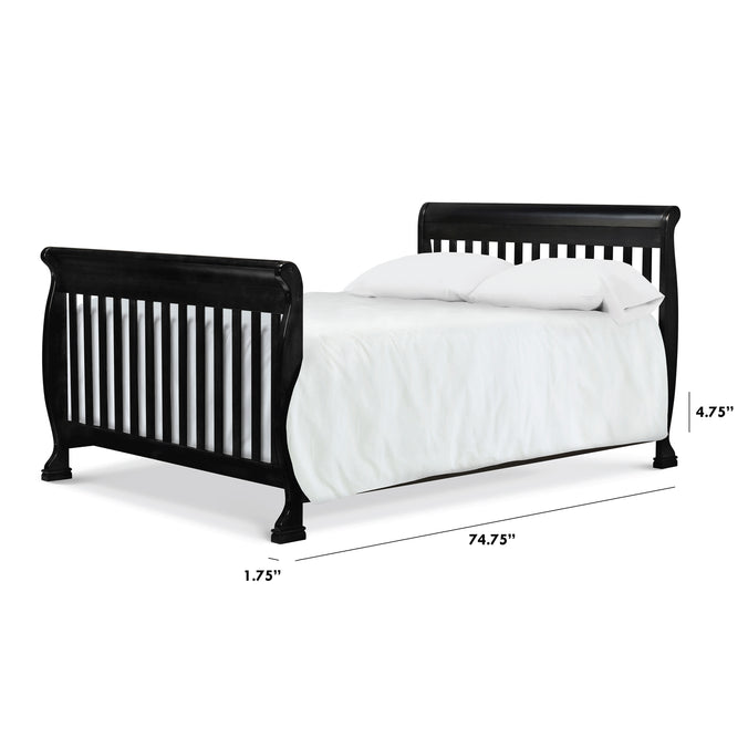 M4799E,The MDB Family,Twin/Full Size Bed Conversion Kit in Ebony