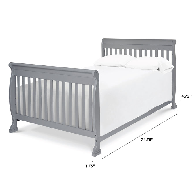M4799G,The MDB Family,Twin/Full Size Bed Conversion Kit in Grey Finish