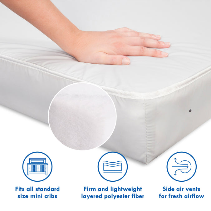 M5386C,DaVinci,Complete Slumber Mini Crib Mattress 100% Non-Toxic & Waterproof
