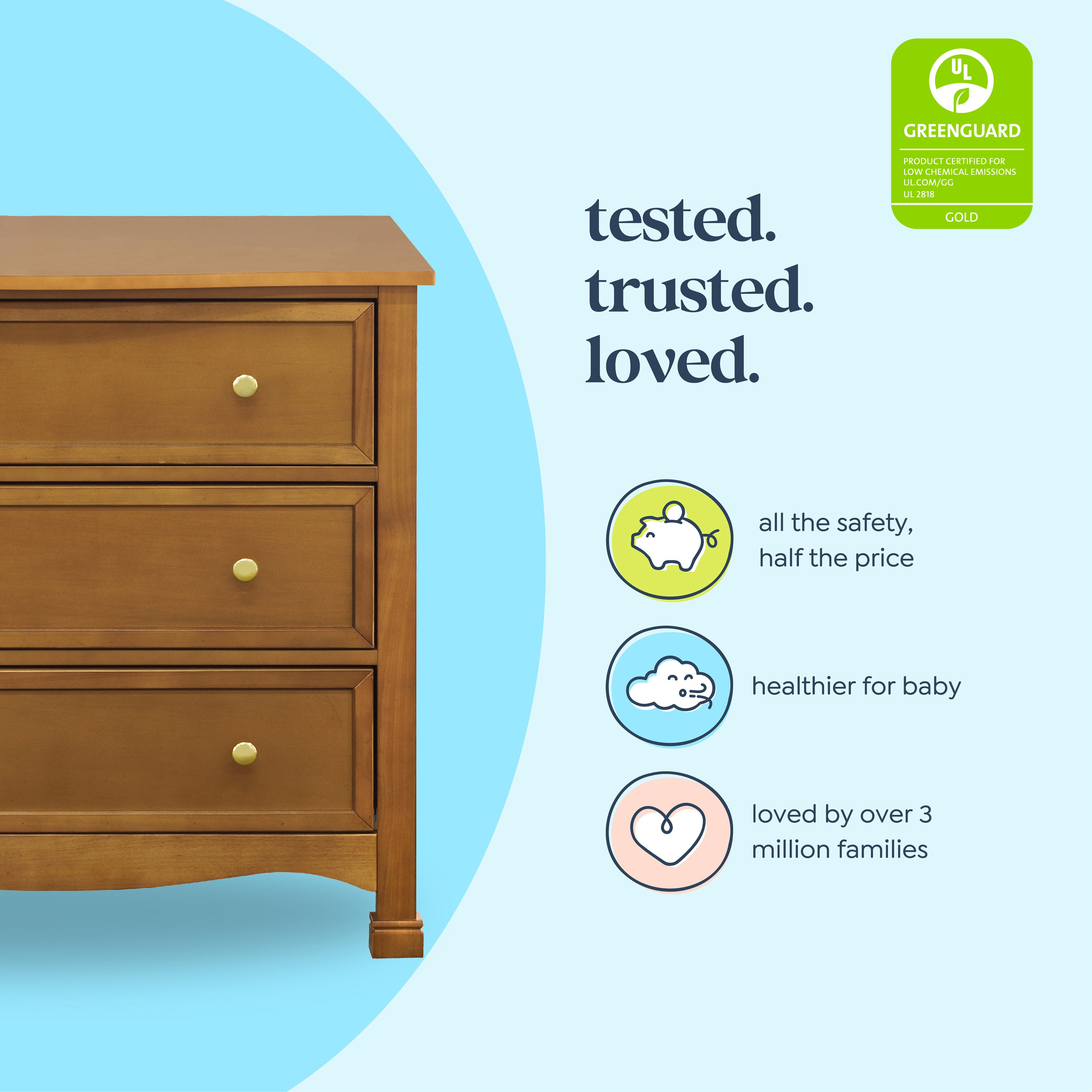 Kalani 3-Drawer Dresser – DaVinci Baby