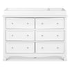 M5529W,DaVinci,Kalani 6-Drawer Double Wide Dresser in White Finish