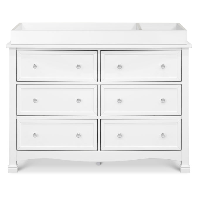 M5529W,DaVinci,Kalani 6-Drawer Double Wide Dresser in White Finish