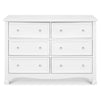 M5529W,DaVinci,Kalani 6-Drawer Double Wide Dresser in White Finish