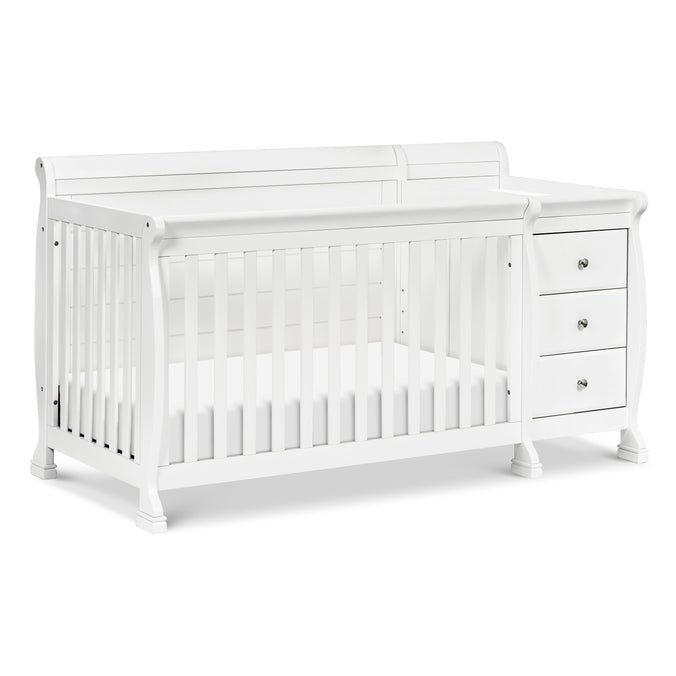M5582W,DaVinci,Kalani 4-in-1 Convertible Crib & Changer in White