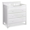 M5925W,DaVinci,Jayden 3-Drawer Changer Dresser In White Finish