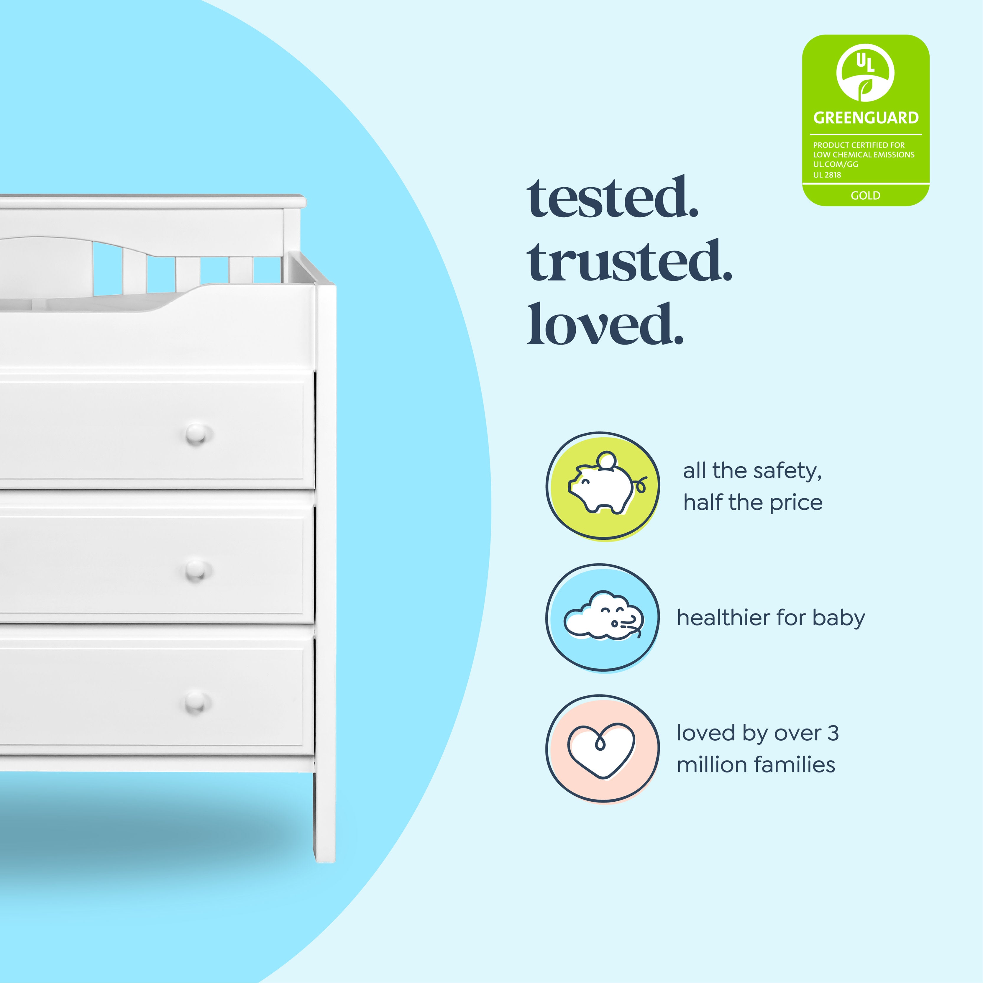 DaVinci Jayden 3-Drawer Changer Dresser – DaVinci Baby