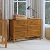 M5966CT,DaVinci,Hunter 6-Drawer Double Wide Dresser In Chestnut