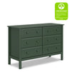 M5966FRGR,DaVinci,Hunter 6-Drawer Double Wide Dresser in Forest Green