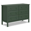 M5966FRGR,DaVinci,Hunter 6-Drawer Double Wide Dresser in Forest Green
