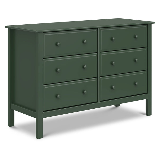 M5966FRGR,DaVinci,Hunter 6-Drawer Double Wide Dresser in Forest Green