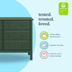 M5966FRGR,DaVinci,Hunter 6-Drawer Double Wide Dresser in Forest Green