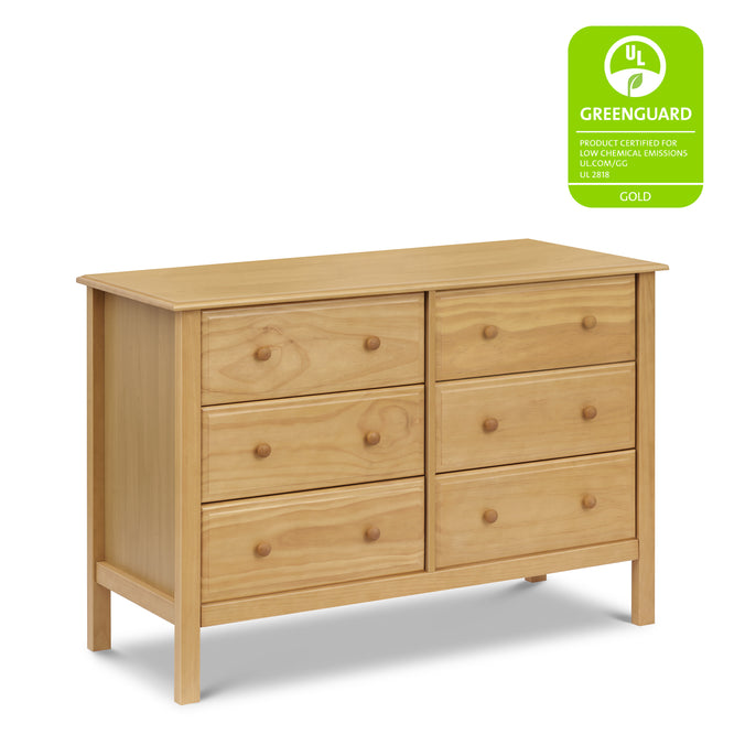 M5966HY,DaVinci,Hunter 6-Drawer Double Wide Dresser in Honey