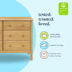 M5966HY,DaVinci,Hunter 6-Drawer Double Wide Dresser in Honey
