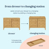 M5966HY,DaVinci,Hunter 6-Drawer Double Wide Dresser in Honey