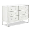 M5966W,DaVinci,Hunter 6-Drawer Double Wide Dresser in White Finish
