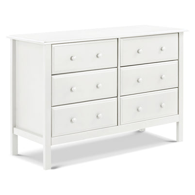 M5966W,DaVinci,Hunter 6-Drawer Double Wide Dresser in White Finish