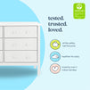 M5966W,DaVinci,Hunter 6-Drawer Double Wide Dresser in White Finish