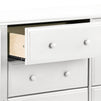 M5966W,DaVinci,Hunter 6-Drawer Double Wide Dresser in White Finish