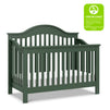 M5981FRGR,DaVinci,Jayden 4-in-1 Convertible Crib in Forest Green